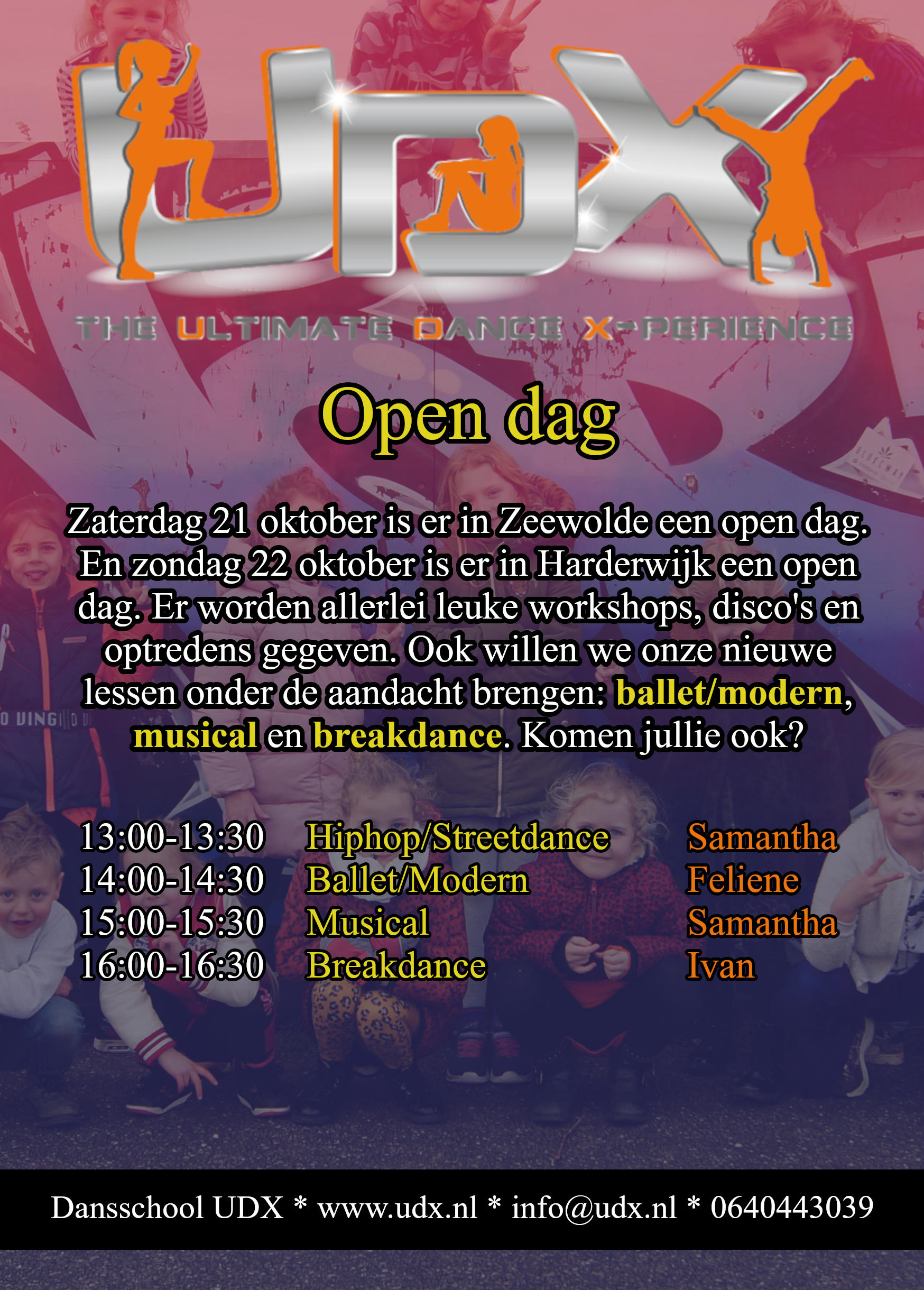 Open dag Flyer Achterkant